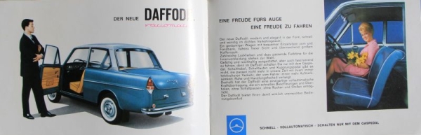 DAF Daffodil Vollautomatisch Modelprogram 1963 Carbrochure (7170)